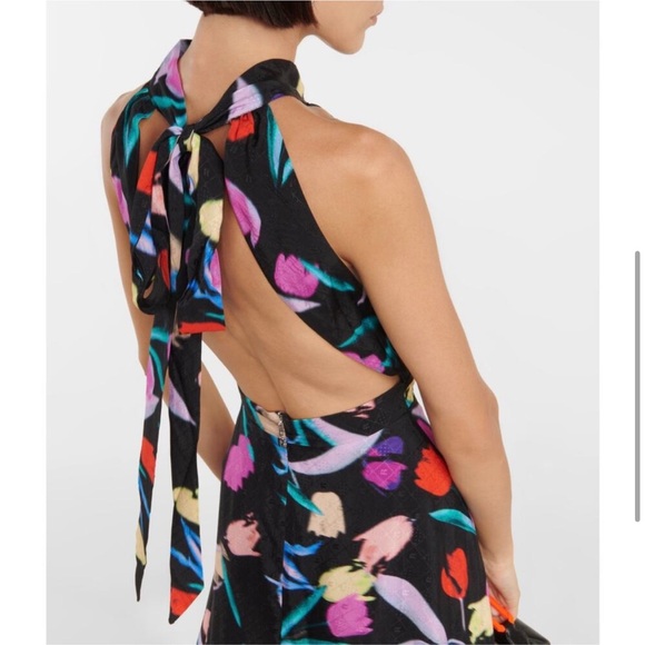 ROTATE NEW NWT Frederikke floral halterneck dress multicolor size 8 (38) - Picture 4 of 14